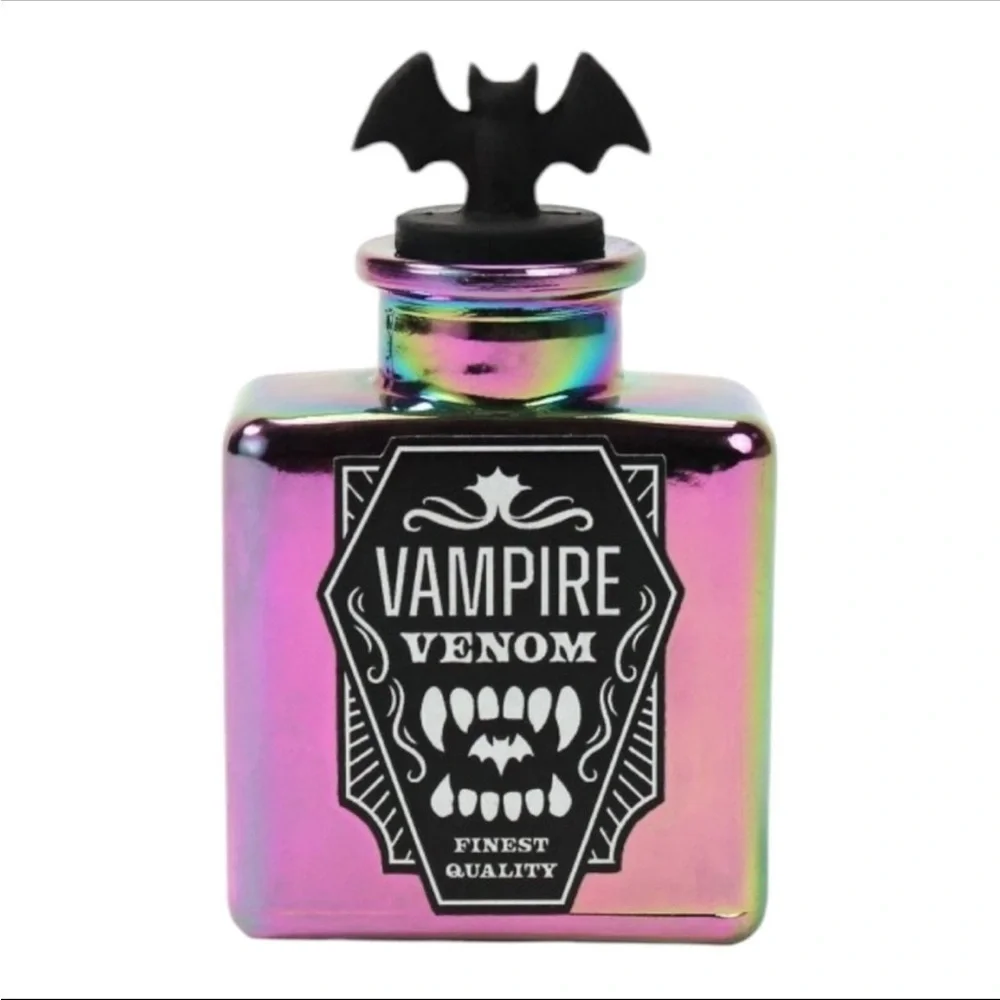 Target bullseye set of 3 Halloween Potion Bottles - Iridescent Black